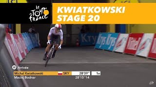 Kwiatkowskis finish  Stage 20  Tour de France 2017 [upl. by Charyl146]