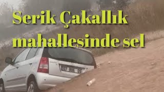 Serik Çakallık mahallesinde sel metre 22112024 [upl. by Kary]