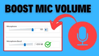 How to Increase Microphone Volume in Windows 2024  BOOST Mic Volume [upl. by Aryk42]