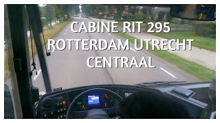 CABINERIT LIJN 295 ROTTERDAM CAPELSEBRUG UTRECHT CENTRAAL 2021 [upl. by Celin]