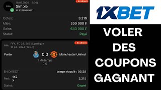 Comment voler des coupons des grands pronostiqueurs sur 1xbet [upl. by Egdirdle]