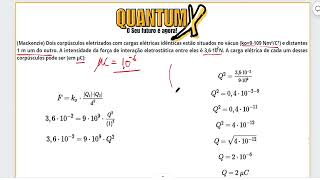 MACKENZIESP Dois corpúsculos eletrizados com cargas elétricas  Questões de Física  Quantum X [upl. by Eceirtal]