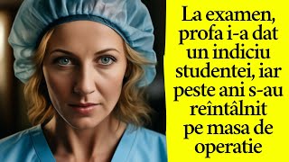 La examen profa ia dat un indiciu studentei iar peste ani sau reîntâlnit pe masa de operație [upl. by Morentz]