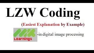 LZW CODING [upl. by Ecydnac]