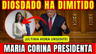 🚨 ¡HA DIMITIDO Diosdado Cabello DIMITE y MARÍA CORINA es PROCLAMADA PRESIDENTA de la REPÚBLICA 🏛️ [upl. by Neneek]