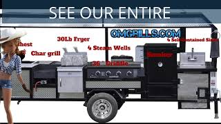 Concessions trailer BY OMG grills [upl. by Relyat]