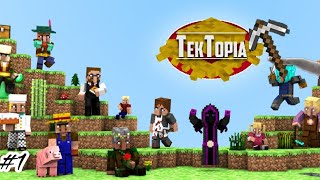 លេង mods tektopia 😍  Ep1 LanhYT minecraft tektopia [upl. by Arrakat]