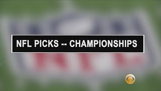 CBS Local Sports NFL Conference Championships Picks [upl. by Aivatal640]