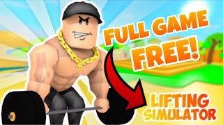 FREE ROBLOX WEIGHT LIFTING SIM FULL GAME [upl. by Hugon5]