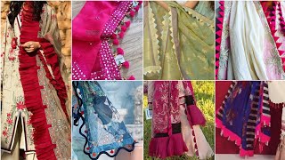 New dupatta designs 2020 Dupatta design ideas 2020 Lawn dupatta Designs  Dupatta Corner Designs [upl. by Ecirpac]