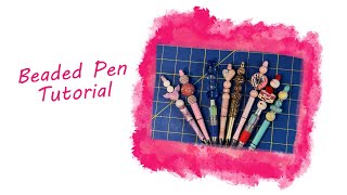 Beaded Pen Tutorial [upl. by Julianne71]