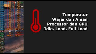 Temperatur Wajar dan Aman Processor dan GPU Idle Load Full Load [upl. by Lyret]