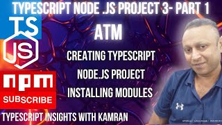 TypeScript basics Nodejs project ATM part 1 [upl. by Nnave608]