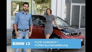 BMW i3 BEV trunk extension  Kofferraumerweiterung [upl. by Woodward]