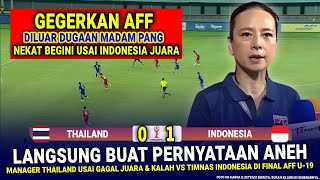 🔴 KEPUTUSAN BIKIN KAGET amp GILA Madam Pang  Hasil Akhir 10 Timnas Indonesia vs Thailand AFF U19 [upl. by Rolanda]