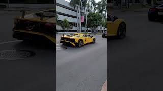 Lamborghini Drive by Miami Beach insta360x4 insta360 [upl. by Bulley]