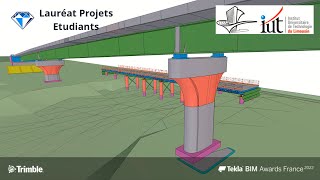 Tekla BIM Awards France 2022  IUT LIMOUSIN  Ouvrage dart non courant Viaduc de la Corrèze [upl. by Adianes]