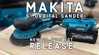 MAKITA 40V XGT 6inch Random Orbital Sander GOB01CZ [upl. by Nehgam]