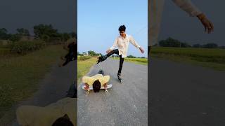 Skating Stunt Showcase Unbelievable Power Slides Revealed 🛼🔥 skating rollerskating shorts [upl. by Eitsyrc]