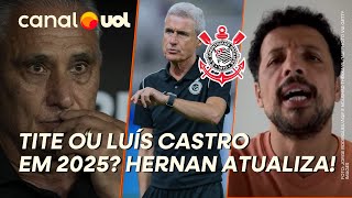 CORINTHIANS QUER TITE OU LUÍS CASTRO EM 2025 HERNAN ATUALIZA SOBRE NEGOCIAÇÃO E PLANOS [upl. by Dill]