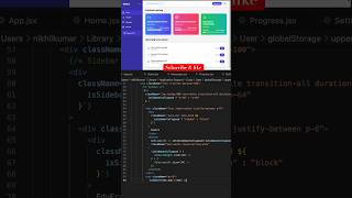 React Dashboard Modern EdTech UI with Router amp Tailwind CSS shorts shortyoutubevideos [upl. by Cruce]