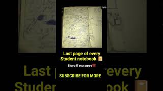 Last page of every student notebook 📓📒 music phonk halloween beats dikesh06 student [upl. by Yajiv662]