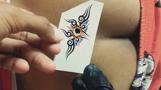 temporary tattoo beutiful 4K 2X  0312024 tattoos [upl. by Naivatco432]