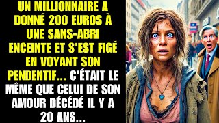 Un millionnaire a donné 200 € à une sansabri enceinte et a reconnu le pendentif de son amour perdu [upl. by Titania459]