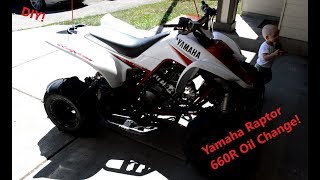 TUTORIAL Yamaha Raptor 660R Oil Change DIY [upl. by Joel]