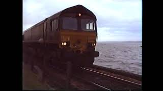 66095 and 66135 on the Longannet line [upl. by Anwahsiek]