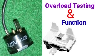 How to checktest Overload protector of a refrigeratorrefrigerator overload protector testing [upl. by Lenej]