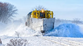 Most Awesome Trains Moving Through Snow Compilation 3 [upl. by Lrac]