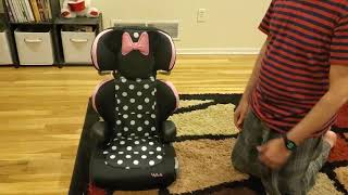 Cosco Disney Baby Pronter Booster Car Seat Complete Assembly Setup and Installation Peeking Minnie [upl. by Hazen616]