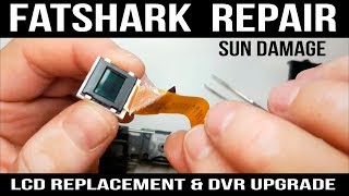 FATSHARK HD GOGGLES REPAIR  lcd replacement amp dvr upgrade [upl. by Aymer]