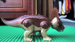 lego Trex vs Triceratops [upl. by Cynara146]