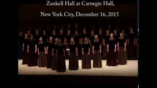 SKOWRONKI Girls Choir at CARNEGIE HALL  In te Domine by Grzegorz Miśkiewicz [upl. by Alyakcm407]