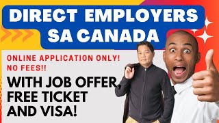 HURRY APPLY NOW DIRECT EMPLOYERS SA CANADA NEEDS YOU ONLINE APPLICATION NO FEES LEGIT 101 [upl. by Niggem228]