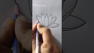 waterlily flower drawingtutorial artist [upl. by Bensky]