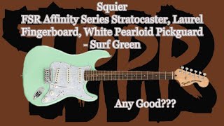 Squier FSR Affinity Stratocaster by Fender surf green [upl. by Yc252]