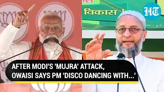 Owaisis Bhangra Disco Dance Bharatanatyam Jibes At PM After Modis Mujra Attack  LS Election [upl. by Deeyn]