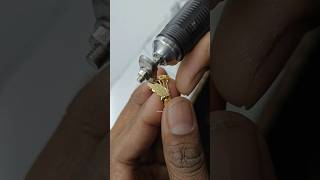 Gold ladies ring khejdi design making amirulhoque gold ladies ring jewelry video shortsviral [upl. by Murrell]