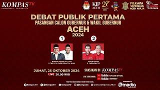 LIVE  Debat Publik Calon Gubernur dan Wakil Gubernur Aceh 2024 [upl. by Haerle]