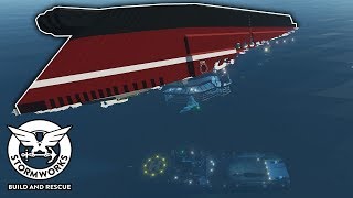 Capsizing Ship Sinks During Recovery  Stormworks Sinking Ship Survival [upl. by Idas792]