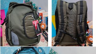 🔥Unboxing PROVOGUE 45L Laptop Backpack JERSEY Backpack for College amp Travelling backpack provogue [upl. by Hebbe]