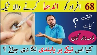 Vision Loss due to Injection in Pakistan 2023  Ban on Injection Avastin BEVACIZUMAB  Urdu Hindi [upl. by Aniroz]