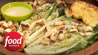 How to Make Marcelas Grilled Caesar Salad  The Kitchen  Food Network [upl. by Anders685]