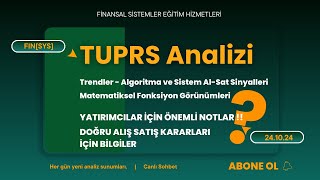 TUPRS  Hisse Tabandan Yükselişe Geçecek Mi 3  TUPRS hisse teknik analizi  Tüpraş Yorumu [upl. by Enilrahc]