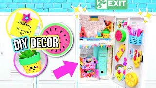 DIY Locker Decorations DECORATING MY LOCKER How To Locker Organization [upl. by Loria484]