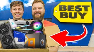 Building a Gaming PC at Best Buy Challenge [upl. by Seedman]