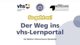 So geht’s Der Weg ins vhslernportal [upl. by Ebonee715]